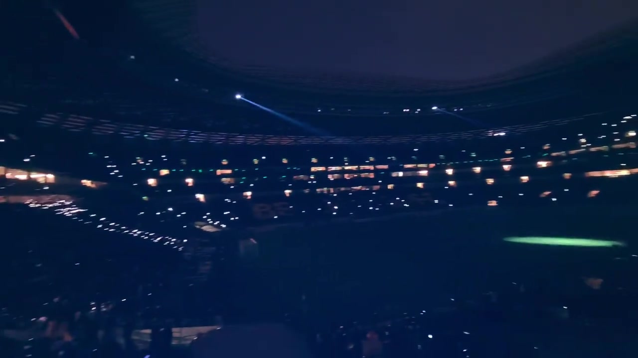 动感十足一起云欣赏国安亚冠赛前新工体灯光秀